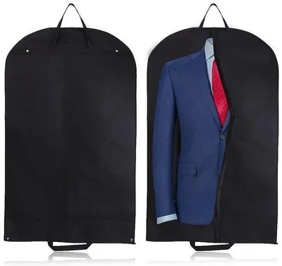 Image de Lot de 2 sacs de voyage pliables - Housse de protection - Idéal pour les voyages - 120 x 60 cm - Noir - Sacs à vêtements