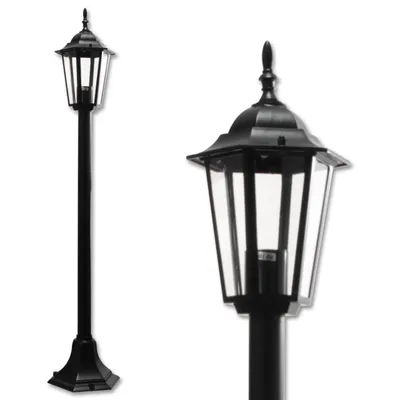 Obrázek produktu pro Zahradní svítidlo MasterLED LED Victoria – 100 cm černé – E27 max. 60 W – IP44 stojací svítidlo – venkovní osvětlení pro příjezdovou cestu, terasu, chodník