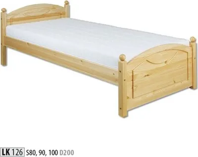 Obrázek produktu pro Bett Jugendbett Kiefer Kinderbett Vollholz Holzbett 100x200 mit Bettgestell Holz