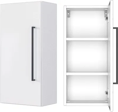 Produktbild von Badezimmer Hängeschrank MANLY-03 weiß B/H/T: 30/64/20 cm