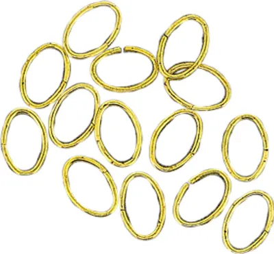 Produktbild von Zwischenringe oval goldfb, 8x6 mm
