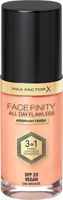 Image de Fond de teint MAX FACTOR Facefinity All Day Flawless SPF 20, 80 Bronze, 30 ml