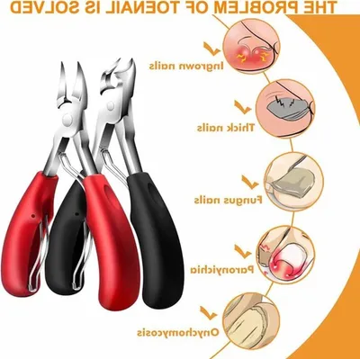 Professionelles Nagelknipset für dicke und eingewachsene Zehennägel, 12-teiliges RVS Pediküre-Set für perfekte Nagelpflege