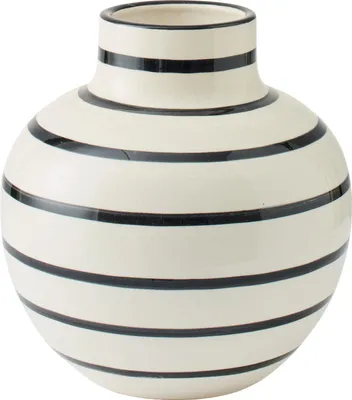 Produktbild von J-Line Vase Keramik Schwarz/Weiß