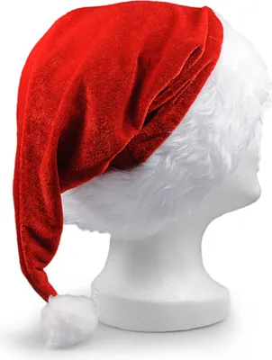 Produktbild von Nikolausmütze mit Pelzrand, in rot - weiß, 10 Stück im Set, Weihnachtsmütze, Weihnachtsmann, Wintermütze, Mütze, Weihnachten, Winter, Xmas