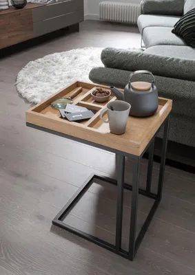 Produktbild von Beistelltisch 40 x 60 x 50 cm Wildeiche