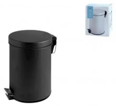 Immagine prodotto di Pattumiera In Metallo Colore Nero Con Pedale Lt 5