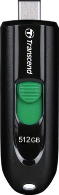 Produktbild von Transcend JetFlash 790 C, 512 GB, USB Typ-C, 3.2 Gen 1 (3.1 Gen 1), Dia, 9 g, Schwarz, Grün