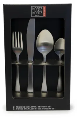 Produktbild von Moritz & Moritz Essbesteck-Set 24-teilig für 6 Personen spülmaschinengeeignet