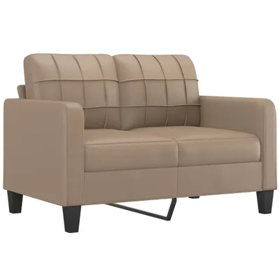 Produktbild von "Winter Sale" 3-tlg. Sofagarnitur mit Kissen Cappuccino-Braun Kunstleder - Klassische Sofas clorisNeu387289