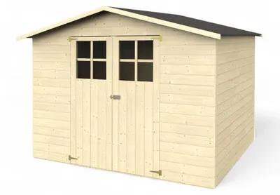 Immagine prodotto di Garden Wooden Cottage a pannelli in legno di abete bianco da esterno giardino L242xP182xH200 cm Val Di Fassa