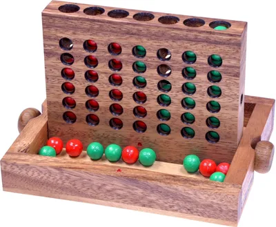 Produktbild von Vier in einer Reihe für 2 Spieler - Bingo 4 - Strategiespiel aus Samena-Holz