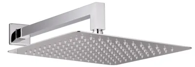 Produktbild von PaulGurkes Duschkopf eckig 30 cm mit Wandarm Set Brausekopf Regendusche