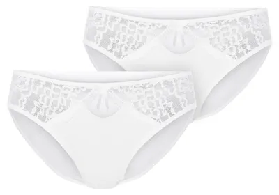 Produktbild von Merry Style Damen Hüftslip MSGAB17 (Weiß (2Pack), 38 (Herstellergröße: M))