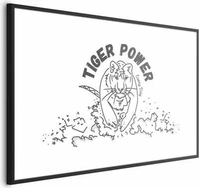 Produktbild von Posterpapier Poster - Tiger Power 42x29.7 cm Tiere g-A-0173-ao-a