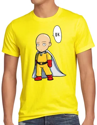 Produktbild von BaumwolleCloud Chibi Saitama Herren T-Shirt one punch anime manga