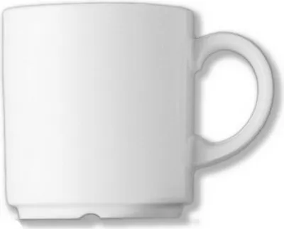 Produktbild von 6x Henkelbecher - Inhalt 0,26 ltr - Höhe 8,5 cm - Kaffeeservice, Kaffeebecher