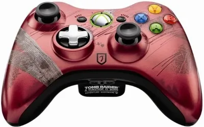 Produktbild von Microsoft Xbox 360 Wireless Controller - Tomb Raider: Limited Edition, Gamepad, Xbox 360, Schaltfläche Zurück, D-Pad, Home button, Schaltfläche Auswählen, Schaltfläche Start, Analog / Digital, Kabellos, RF