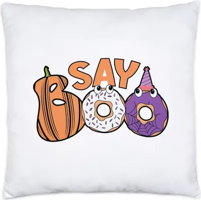 Produktbild von Say Boo Kissen Halloween Geschenkidee Halloweenparty Gruselgeschenk Halloween-Deko
