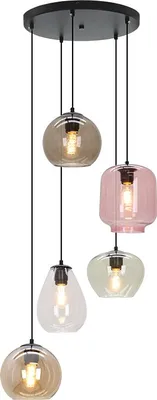Produktbild von Olucia - CAIA - Pendelleuchte - Mehrfarbig / Schwarz - 5 Watt