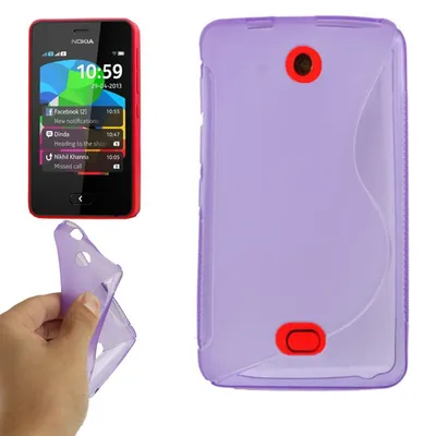 Productafbeelding van Beschermhoes van TPU voor de Nokia Asha 501, paars