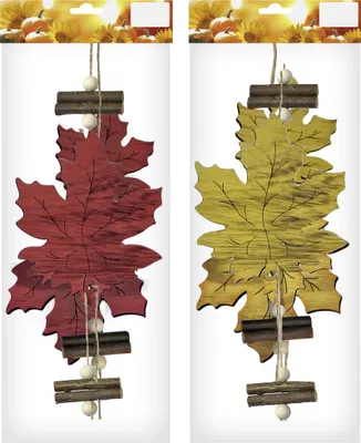 Produktbild von Ahornblattgirlande 95 cm gelb rot