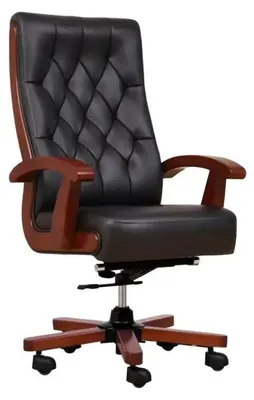 Image de CONSUL fauteuil en cuir noir