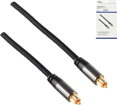 Produktbild von DINIC MM-TT-HQ-2KB, Toslink, Stecker, Toslink, Stecker, 2,5 m, Schwarz
