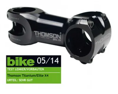 Produktbild von A-Head Vorbau Thomson Elite X4 1-1/8' x 0° x 80mm x 31,8mm Lenkerkl., schwarz (1 Stück)