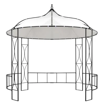Image de vidaXL Pavillon 300 x 290 cm Blanc Rond