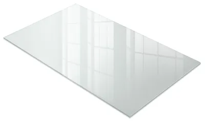 Produktbild von Tischplatte Aus Milchglas – 100x60 cm – Glasplatte Für Tisch – Hitzebeständig – Pflegeleicht – Anti‑Rutsch
