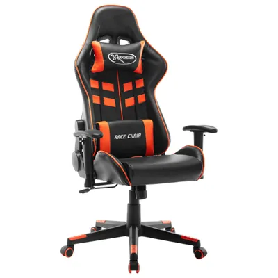 Immagine prodotto di vidaXL Sedia da gioco in ecopelle nera e arancione
