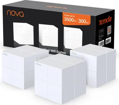 Zdjęcie produktu dla Tenda MW6, Wi-Fi 5 (802.11ac), Dual-band (2.4 GHz/5 GHz), Przewodowa sieć LAN, Biały, Przenośny router