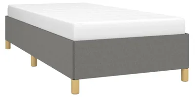 Obrázek produktu pro vidaXL Rám postele bez matrace tmavě šedý 100x200 cm látka