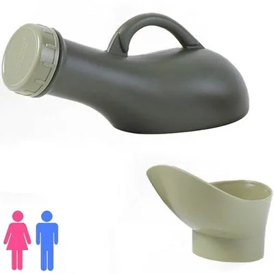 Produktbild von Urinal mit Schraubdeckel - 1 Liter Fassungsvermögen - Kunststoff - Abdeckbar - Handgriff - Männer - Toilette