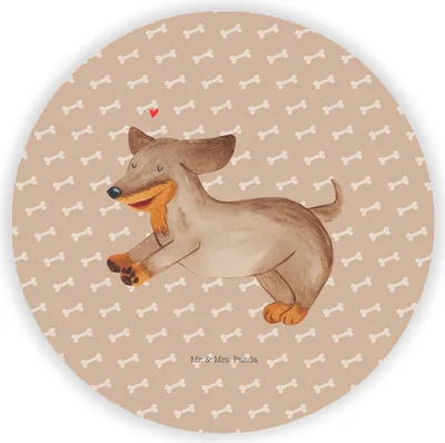 Produktbild von Mr. & Mrs. Panda magnet Hund Dackel - Hundeglück - Geschenk, pinnwand, Herz, für kühlschrank, Kühlschrankmagnet, Hunde, Dachshund, magnettafel, Sprüche, whiteboardmagnet