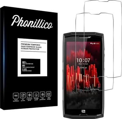 Image de Verre trempé pour Crosscall Core X4 / Core X5 [2 pièces] Protection d'écran Screen Protector Film Anti-Rayures Glas Resistant Phonillico®