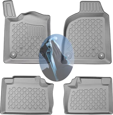 Produktbild von Z522641 TPE-Gummifußmatten kompatibel mit  Dodge Durango R/T 3 Steilheck Geländewagen SUV 5-türer 2010- 7Sitze (1. + 2. Sitzreihe)