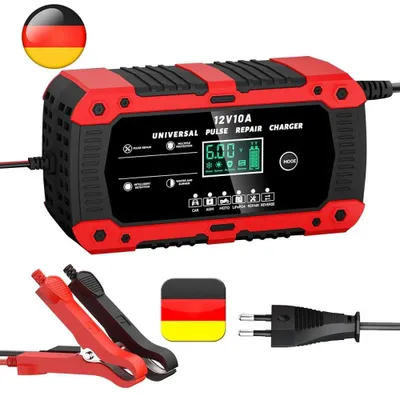Produktbild von 10A LiFePO4 Lithium Autobatterie Ladegerät Vollautomatisches Batterieladegerät