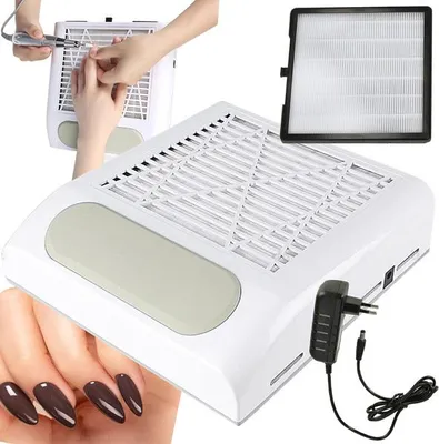Obrázek produktu pro Bezsáčkový kazetový sběrač prachu na nehty 80w s filtrem