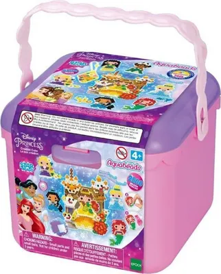 Produktbild von Aquabeads Kreativwürfel - Disney Prinzessin, Bastelperlen, Bastelset, Basteln, Perlen, Kinder, 31773