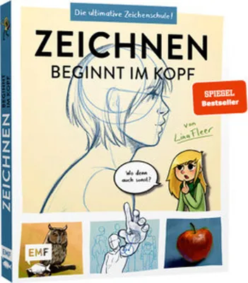 Produktbild von Zeichnen beginnt im Kopf - Die ultimative Zeichenschule von YouTube-Zeichnerin LinaFleer