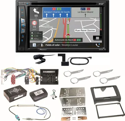 Produktbild von Pioneer AVIC-Z730DAB Navigation Bluetooth CD USB MP3 Einbauset für Audi TT 8J