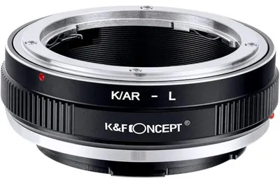 Immagine prodotto di Adattatore per supporto obiettivo K/AR-L, messa a fuoco manuale, compatibile con fotocamere Konica AR e obiettivi con attacco L