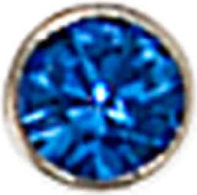 Produktbild von JOBO Piercing Nasenpiercing Nasenstecker Edelstahl mit blauem Kristall