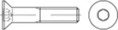 Immagine prodotto di TOOLCRAFT 1069047 Viti a testa svasata M4 10 mm con esagono incassato in acciaio inox A2 500 pz.