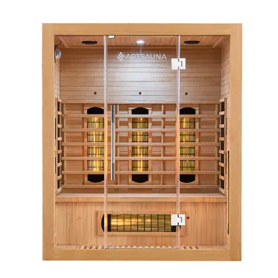Zdjęcie produktu dla Sauna na podczerwień 30757 Kiruna 160, podwójna technologia, 3 osoby, 160 x 105 x 190 cm
