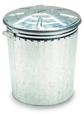 Image de Poubelle galvanisée, 18 litres, pour la cuisine