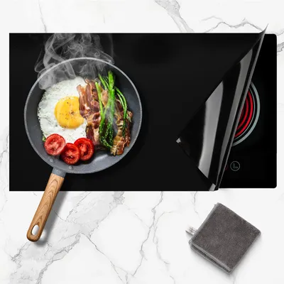Productafbeelding van Herinductieplaat - Antislip siliconen mat als beschermende ondergrond - Hittebestendig - 52x80 cm