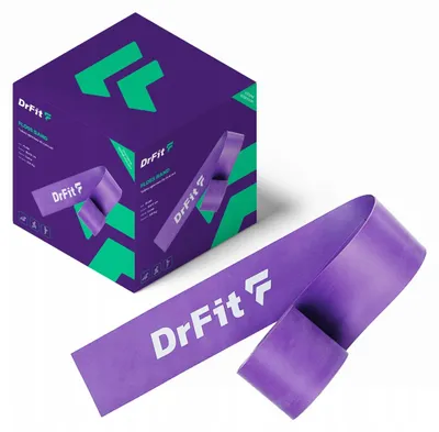 Produktbild von DrFit Floss Band Kompressionsband Lila Sport Rehabilitation